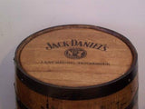 Jack Daniels Whiskey Barrel Branded and Engraved-Sanded and Finished - Aunt Molly's Barrel Products