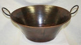 Whiskey Barrel Sink-Darker Finish-Copper Vessel Sink-Bronze Waterfall Faucet - Aunt Molly's Barrel Products