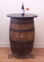 Whiskey Barrel Table -30" Table Top-Stand-Pub-Bistro-Home - Aunt Molly's Barrel Products